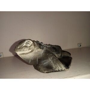 Iguana Lizard Carved Rock Figurine Sculpture 5" Long 2 In. Tall‎ Reptile Decor